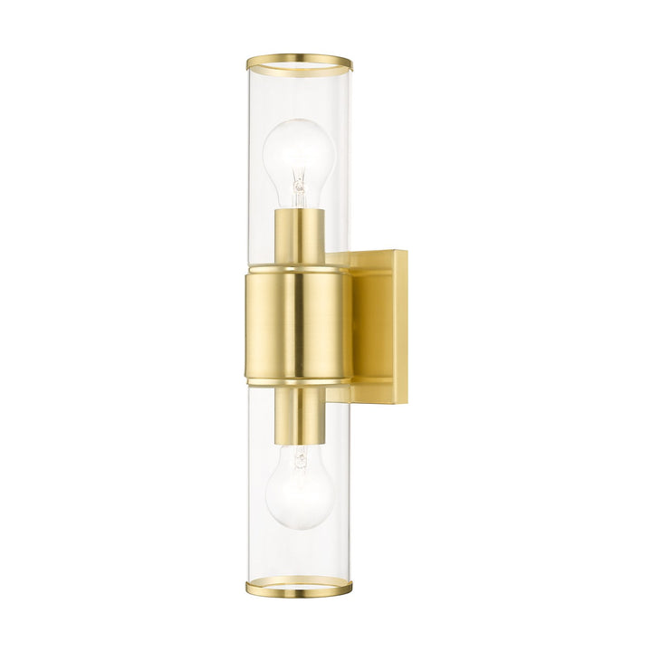 2 Light Satin Brass Vanity Sconce by Livex Lighting