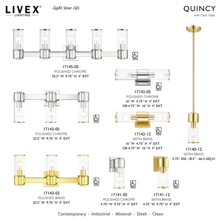2 Light Satin Brass Vanity Sconce