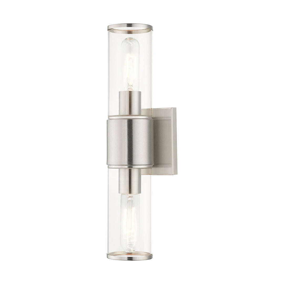 2 Light Brushed Nickel Vanity Sconce by Livex Lighting