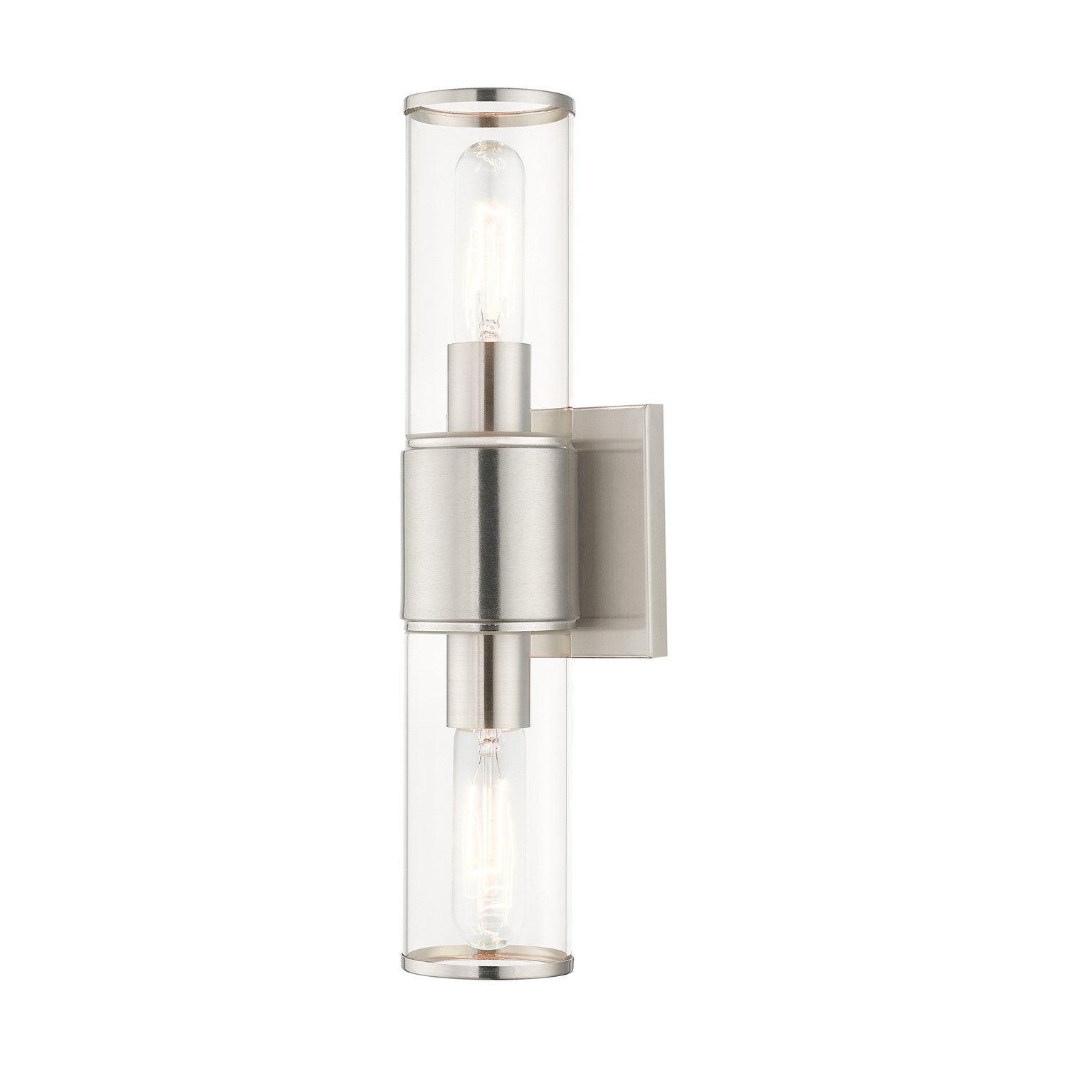 2 Light Brushed Nickel Vanity Sconce by Livex Lighting
