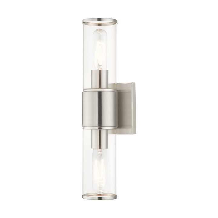 2 Light Brushed Nickel Vanity Sconce by Livex Lighting
