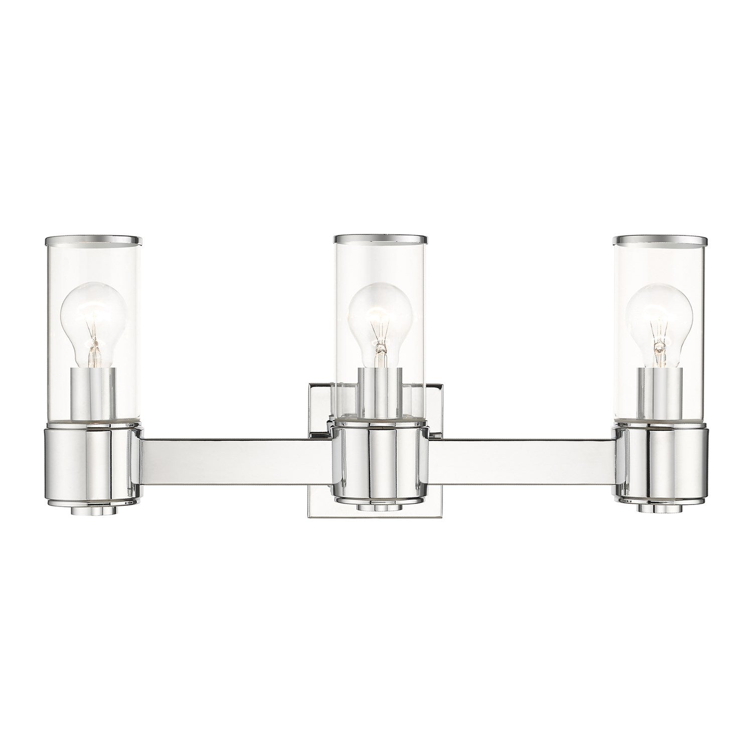 3 Light Polished Chrome Vanity Sconce by Livex Lighting