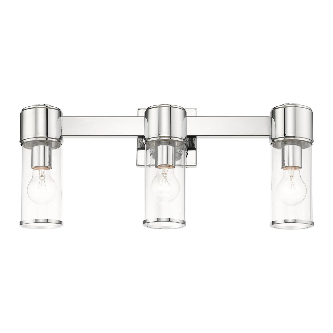 3 Light Polished Chrome Vanity Sconce