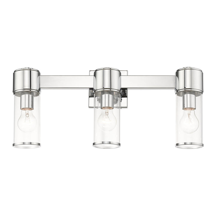 3 Light Polished Chrome Vanity Sconce