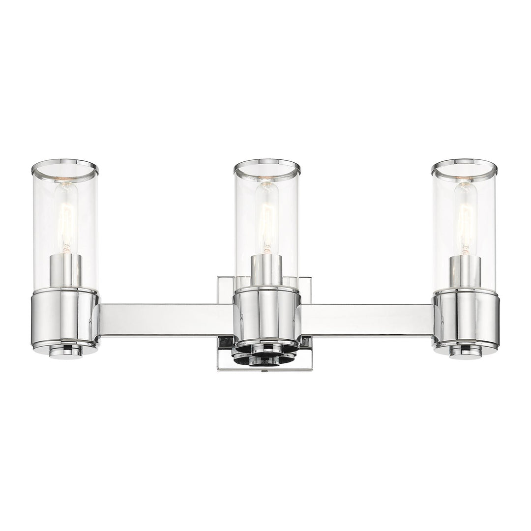 3 Light Polished Chrome Vanity Sconce