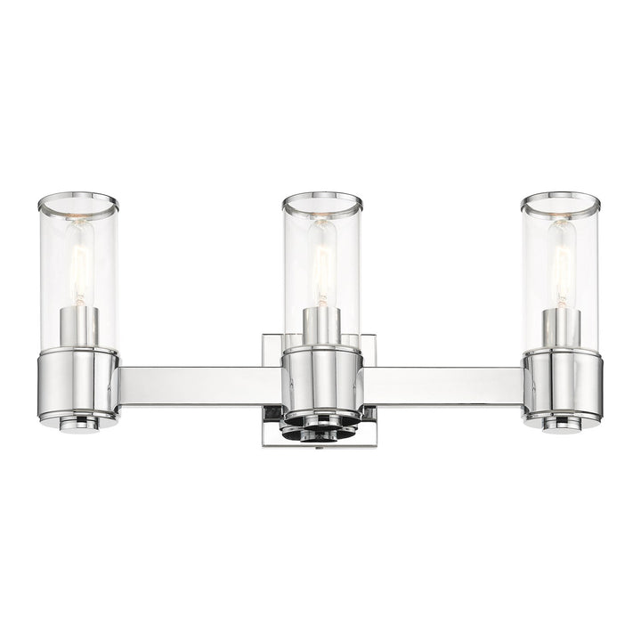3 Light Polished Chrome Vanity Sconce