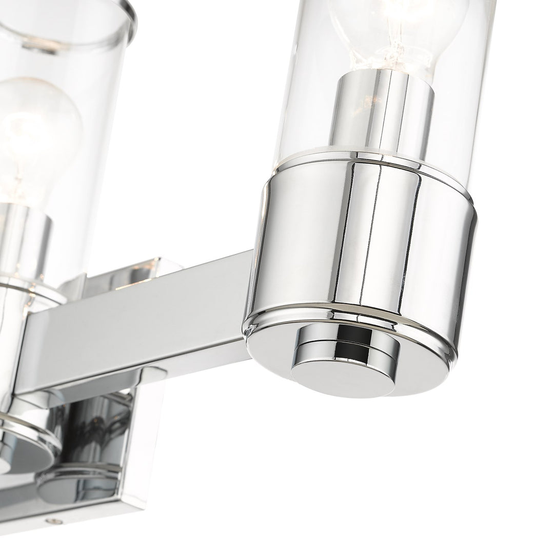 3 Light Polished Chrome Vanity Sconce