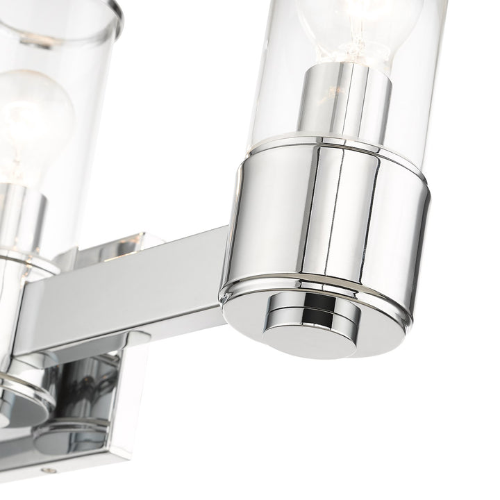 3 Light Polished Chrome Vanity Sconce
