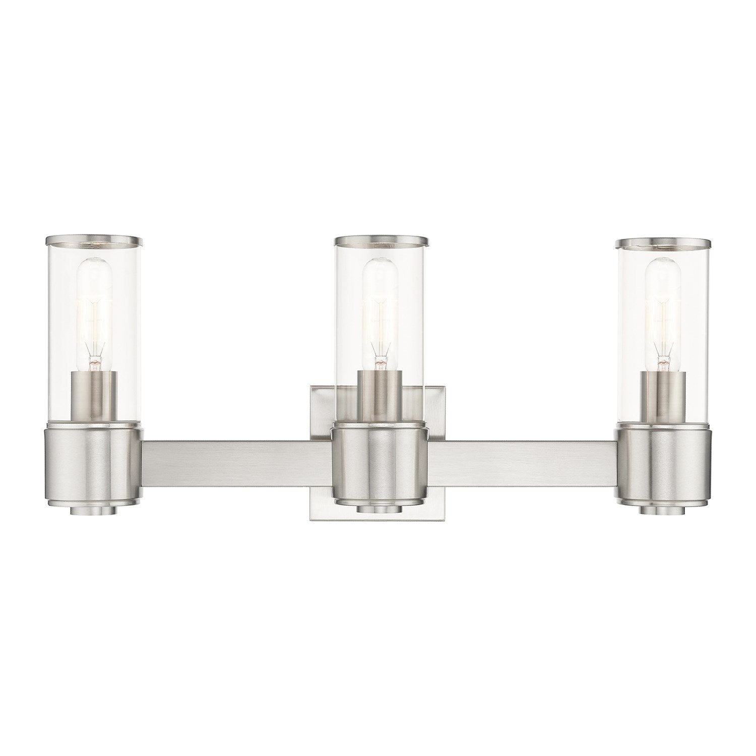 3 Light Brushed Nickel Vanity Sconce by Livex Lighting