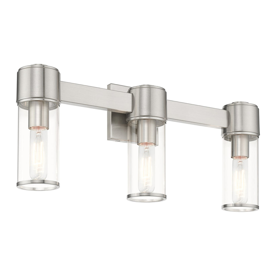 3 Light Brushed Nickel Vanity Sconce