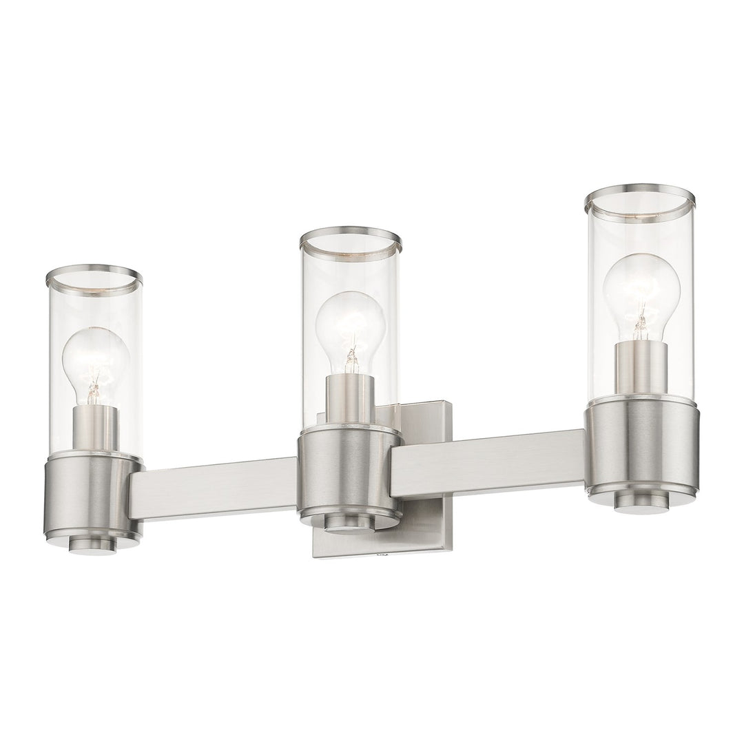3 Light Brushed Nickel Vanity Sconce