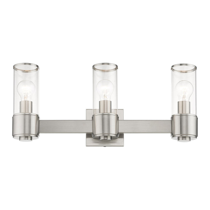 3 Light Brushed Nickel Vanity Sconce