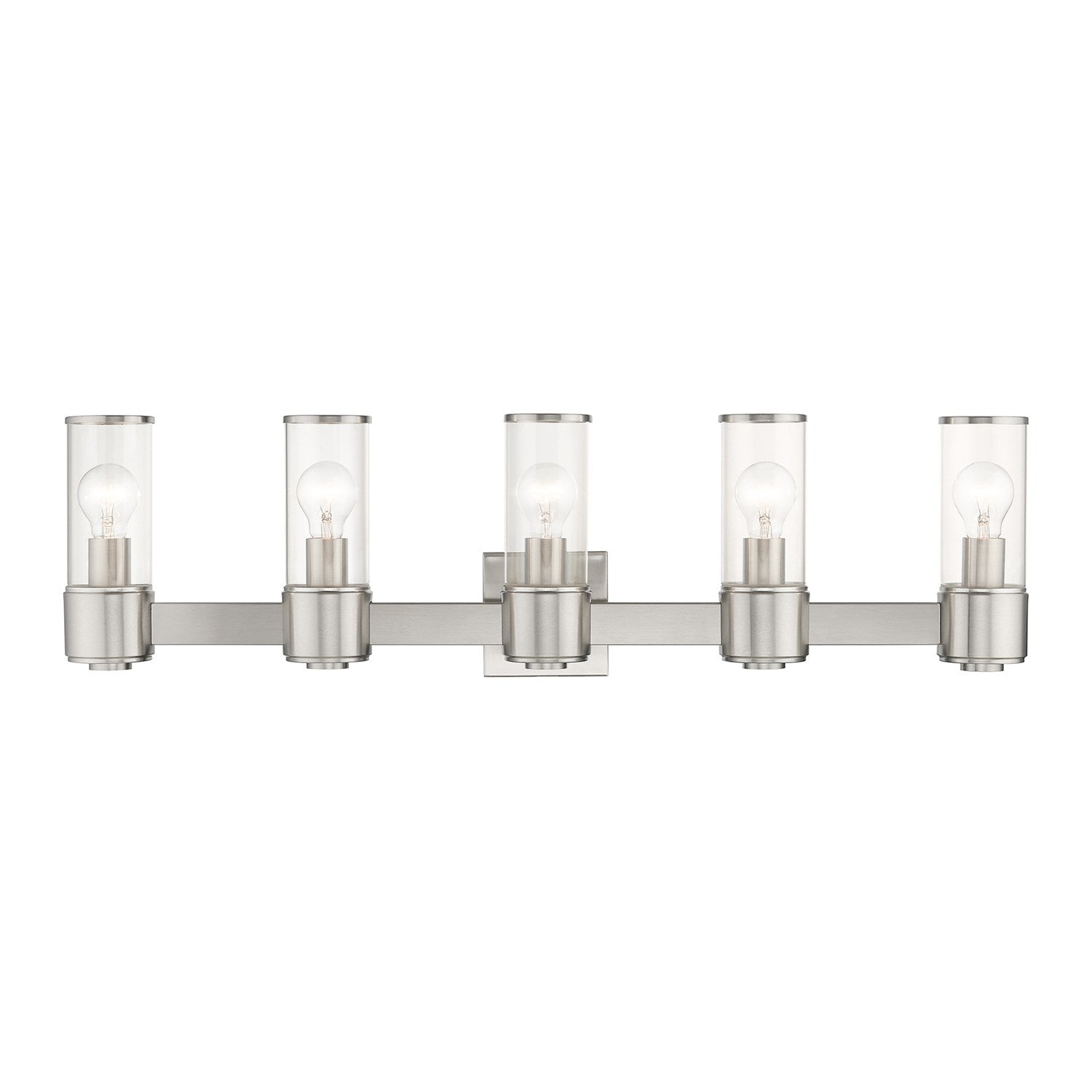 5 Light Brushed Nickel Large Vanity Sconce by Livex Lighting