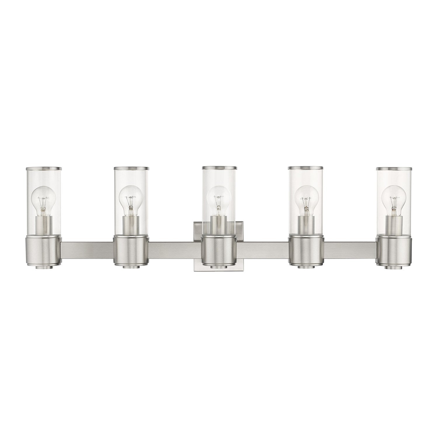 5 Light Brushed Nickel Large Vanity Sconce