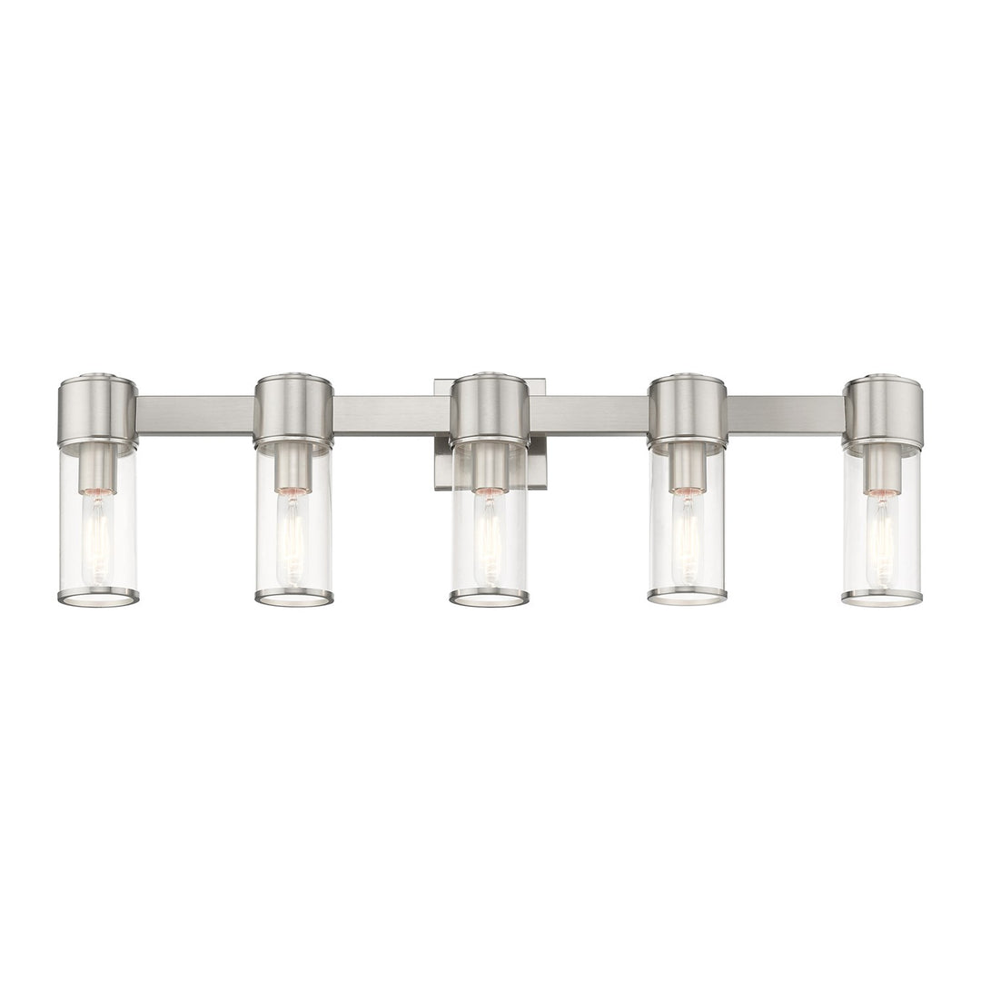 5 Light Brushed Nickel Large Vanity Sconce