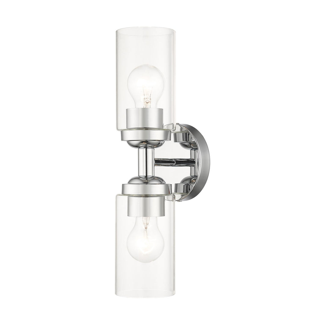 2 Light Polished Chrome Vanity Sconce by Livex Lighting