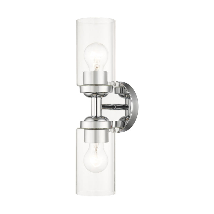 2 Light Polished Chrome Vanity Sconce by Livex Lighting