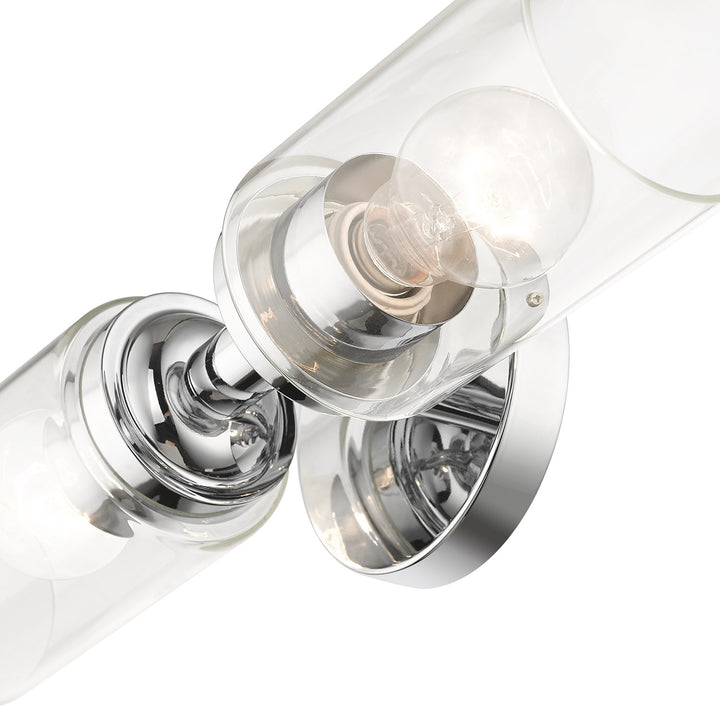 2 Light Polished Chrome Vanity Sconce