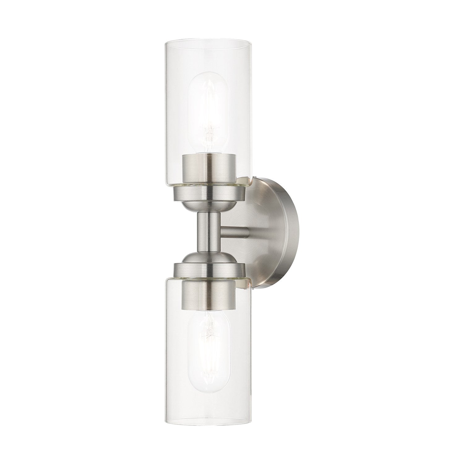 2 Light Brushed Nickel Vanity Sconce by Livex Lighting