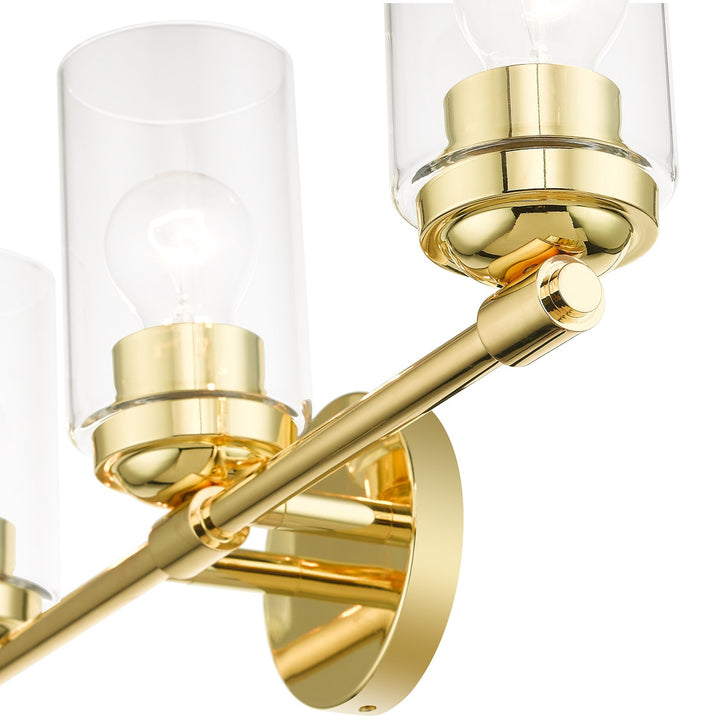 3 Light Polished Brass Vanity Sconce