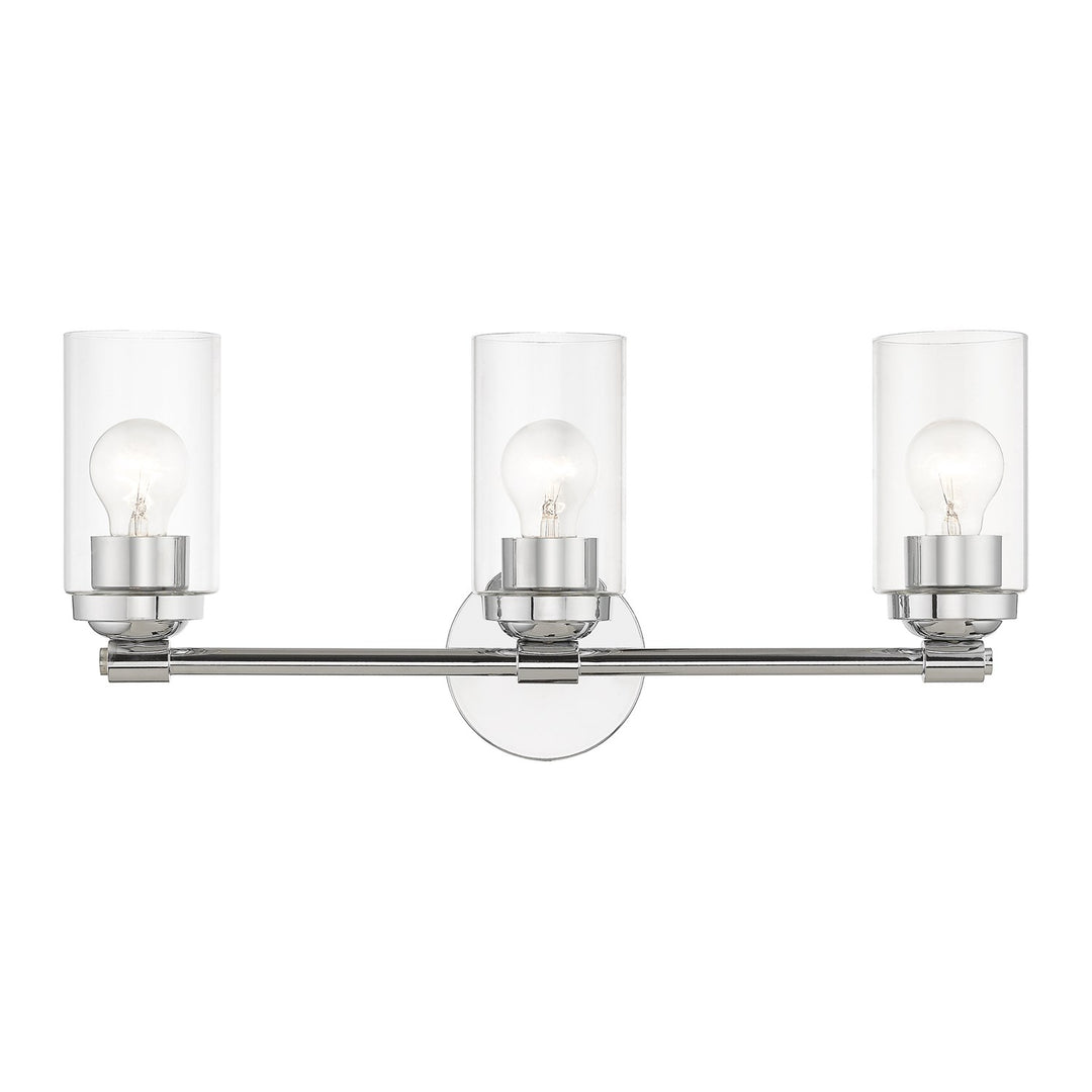 3 Light Polished Chrome Vanity Sconce by Livex Lighting