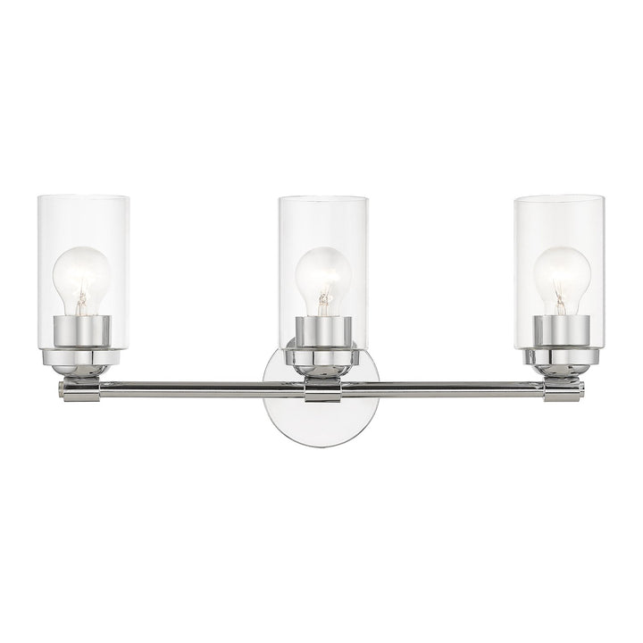 3 Light Polished Chrome Vanity Sconce by Livex Lighting
