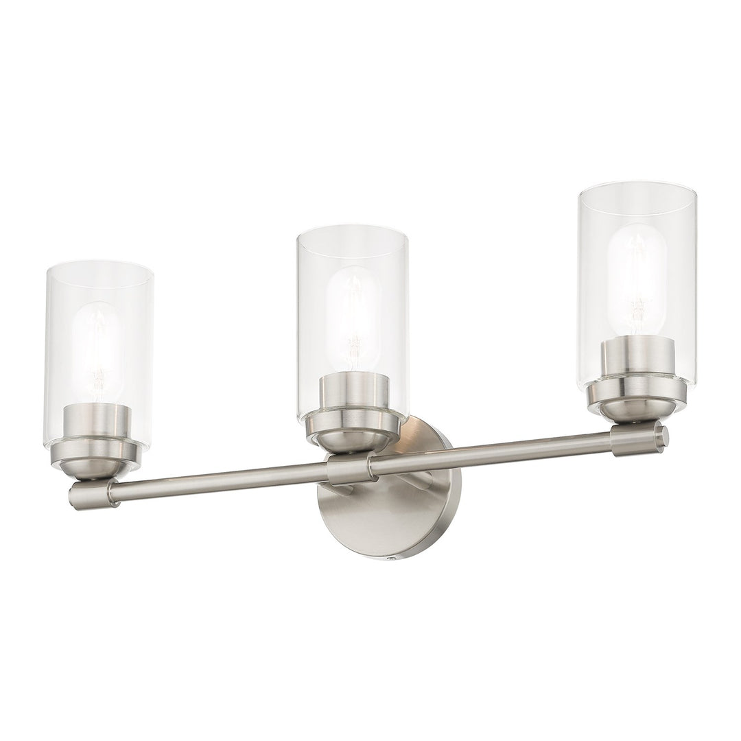 3 Light Brushed Nickel Vanity Sconce