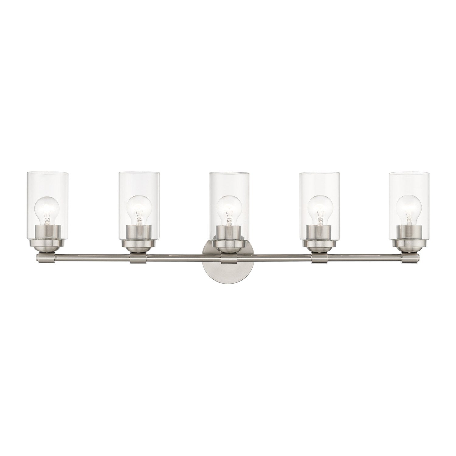 5 Light Brushed Nickel Large Vanity Sconce by Livex Lighting