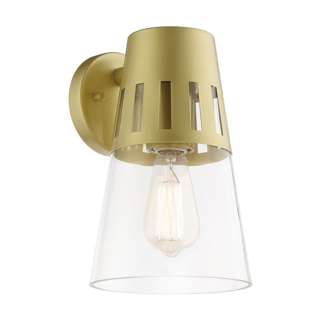 1 Light Soft Gold Outdoor Medium Wall Lantern