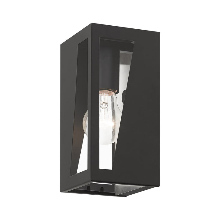 1 Light Black Outdoor Small Ada Wall Lantern