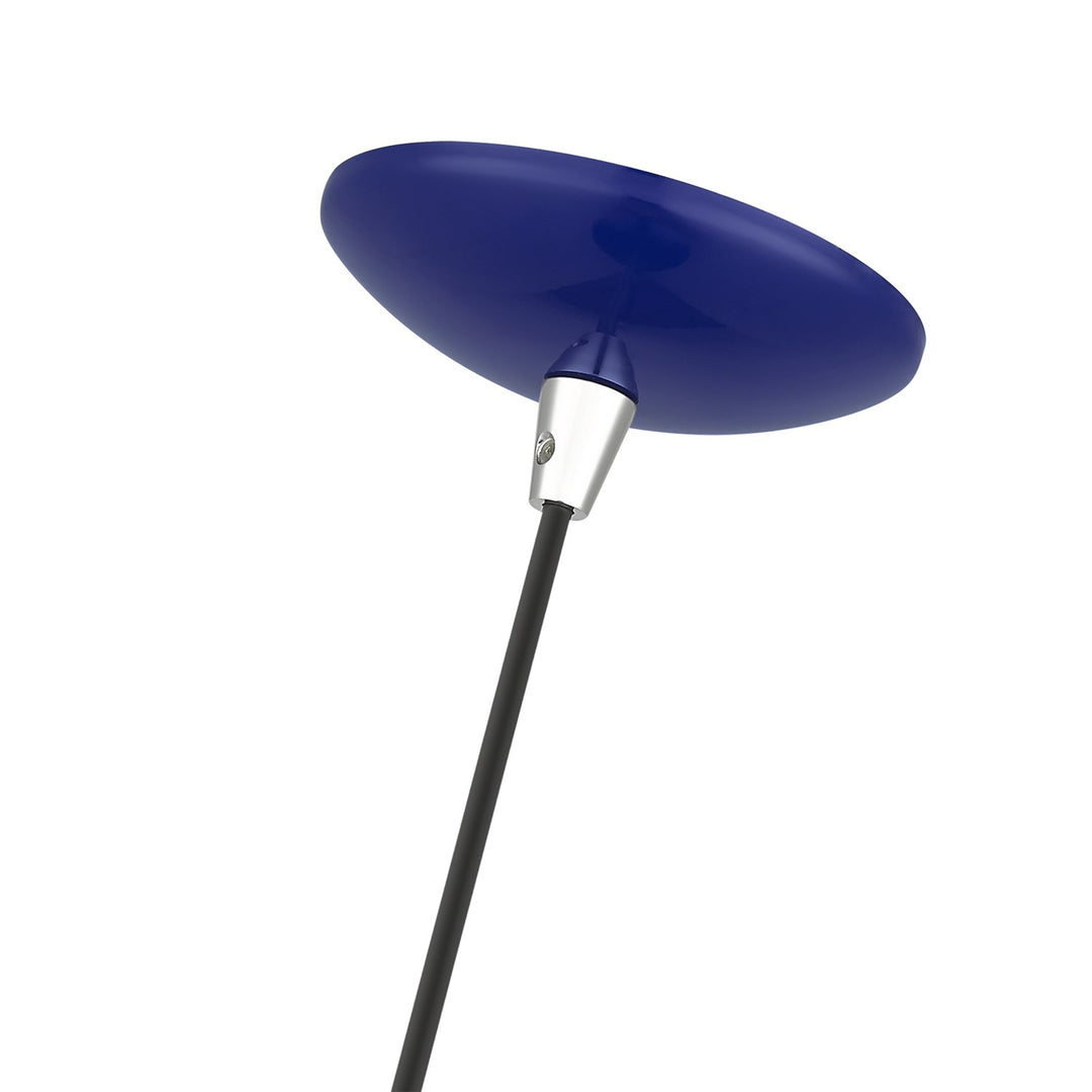 1 Light Shiny Cobalt Blue Globe Pendant