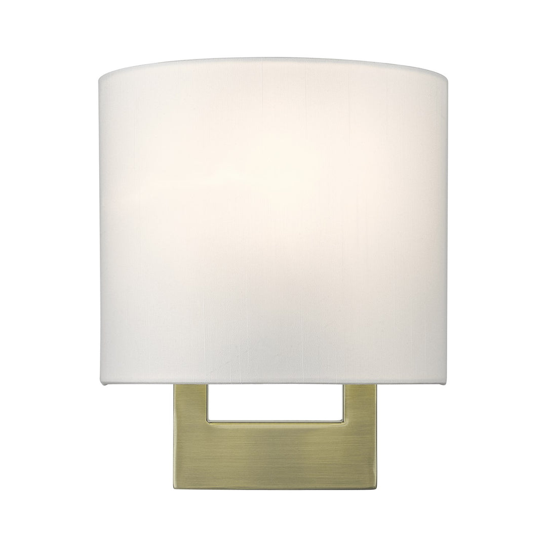 1 Light Antique Brass Petite Ada Sconce by Livex Lighting