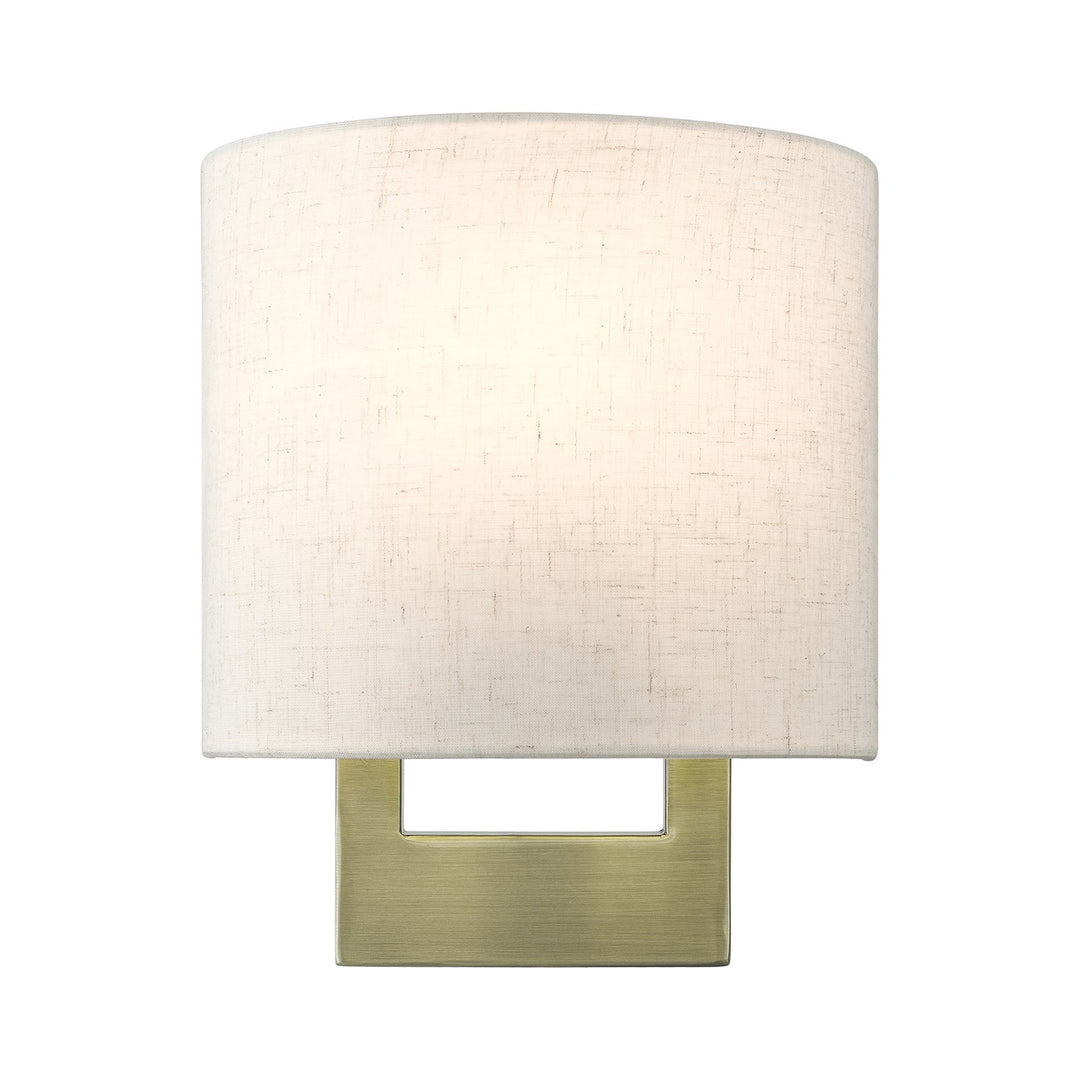 1 Light Antique Brass Petite Ada Sconce by Livex Lighting