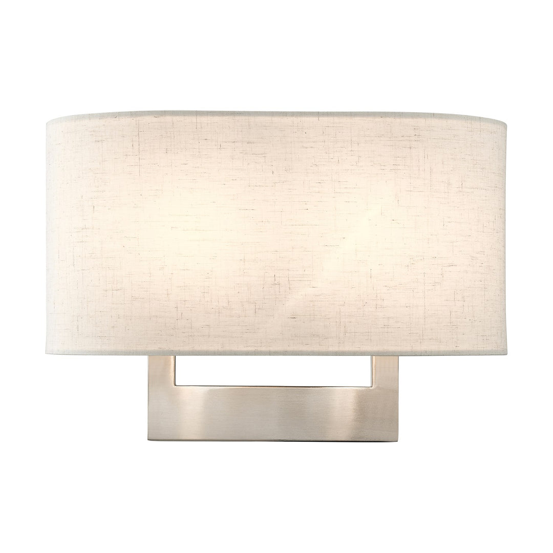2 Light Brushed Nickel Medium Ada Sconce by Livex Lighting