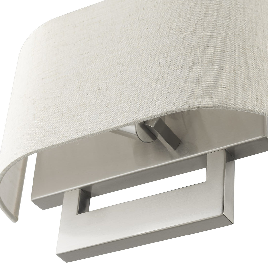 2 Light Brushed Nickel Medium Ada Sconce