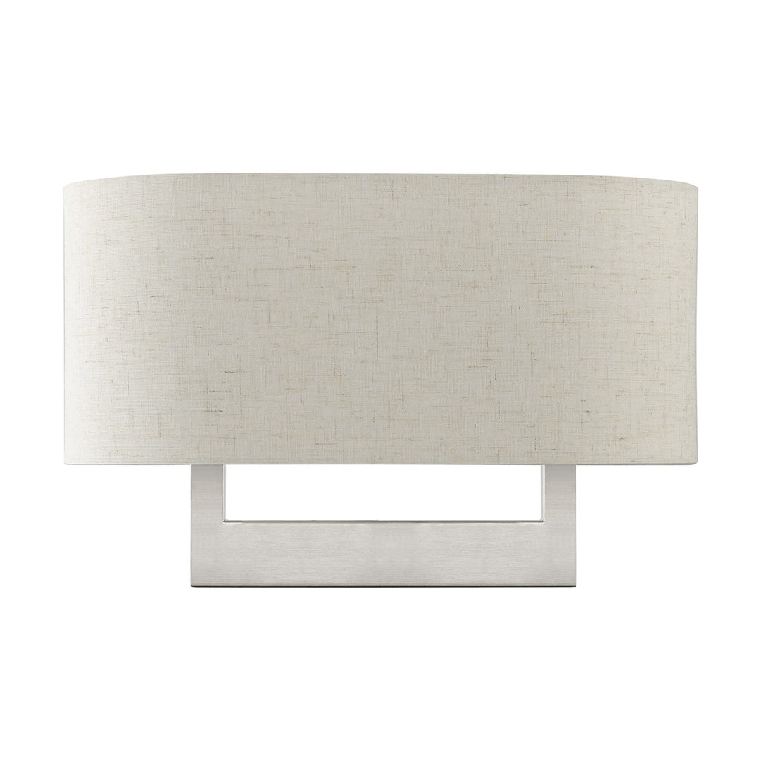 2 Light Brushed Nickel Large Ada Sconce
