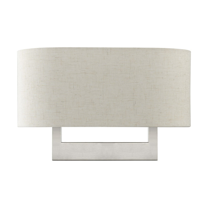 2 Light Brushed Nickel Large Ada Sconce
