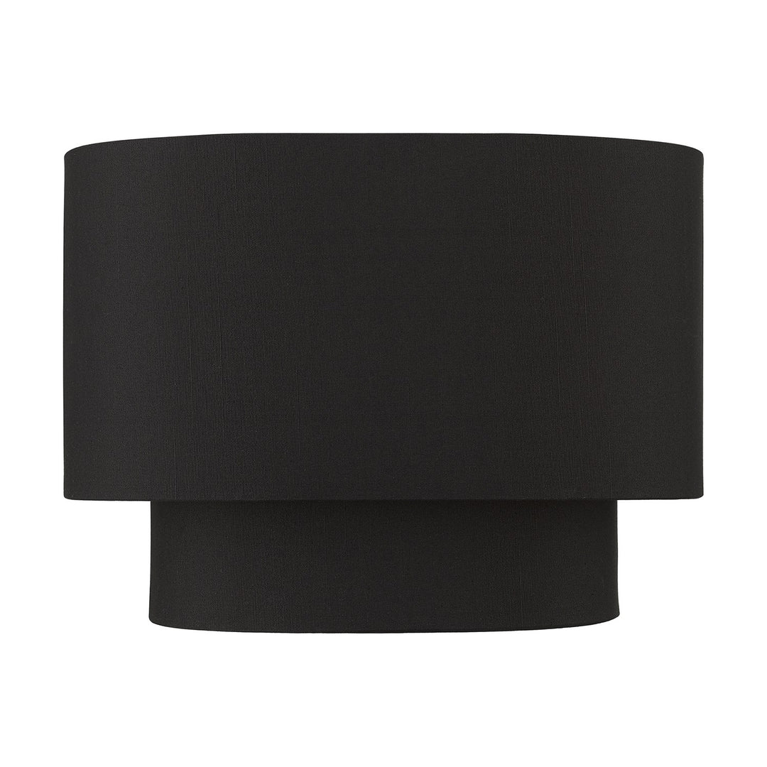 1 Light Black Ada Sconce