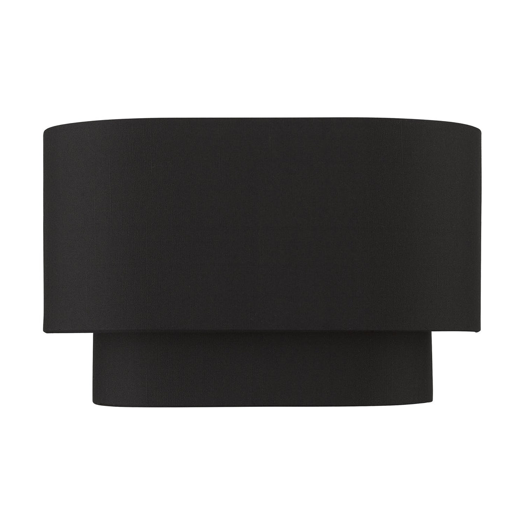 2 Light Black Ada Sconce