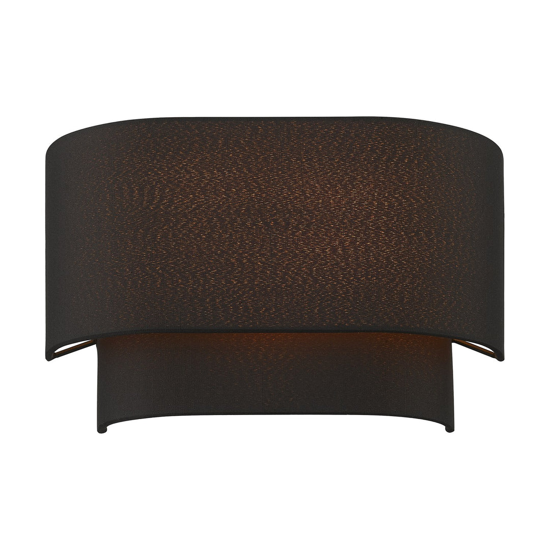 2 Light Black Ada Sconce
