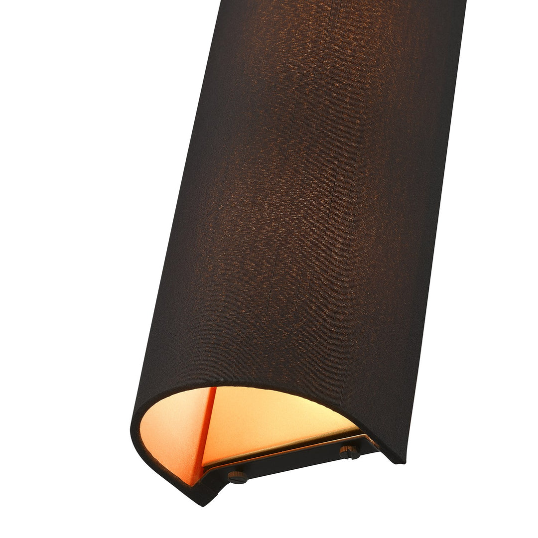 2 Light Black Ada Sconce