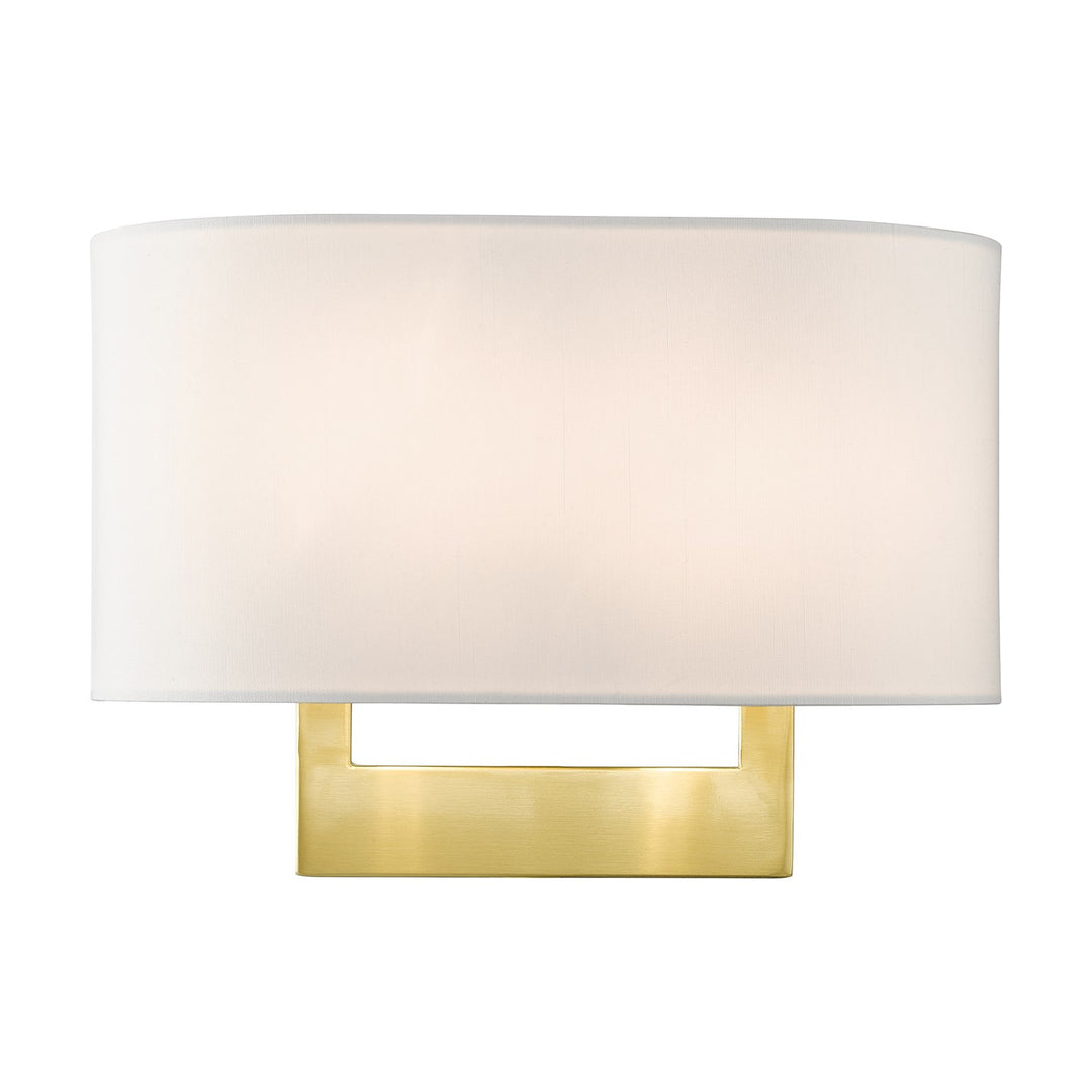 2 Light Satin Brass Medium Ada Sconce by Livex Lighting