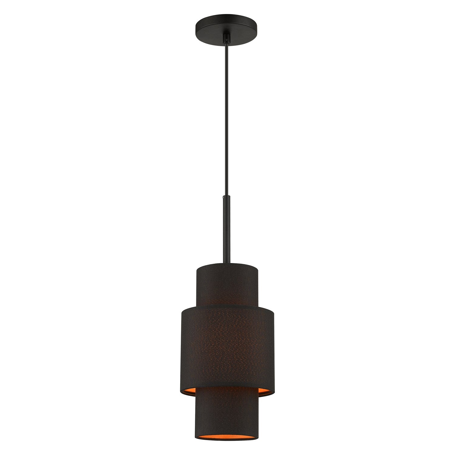 1 Light Black Pendant by Livex Lighting