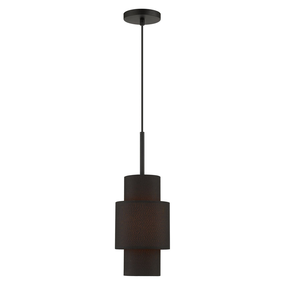 1 Light Black Pendant