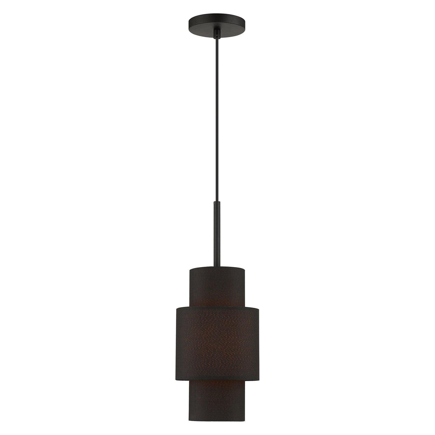 1 Light Black Pendant