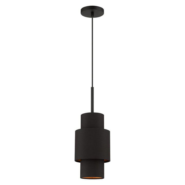 1 Light Black Pendant