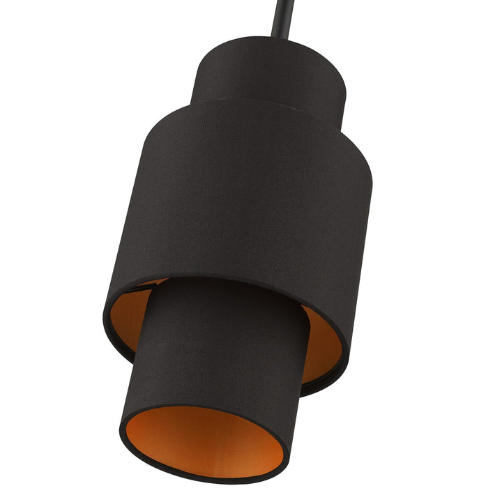 1 Light Black Pendant