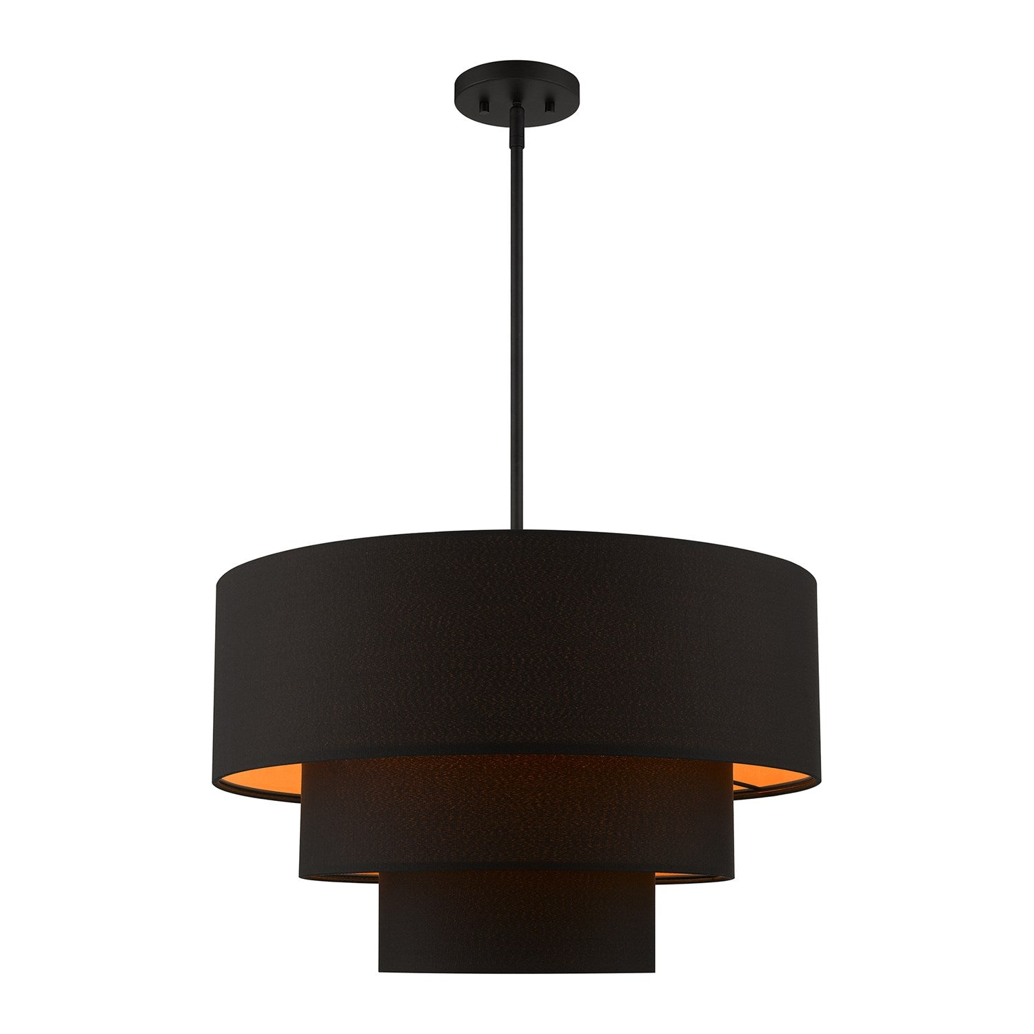 4 Light Black Pendant Chandelier by Livex Lighting