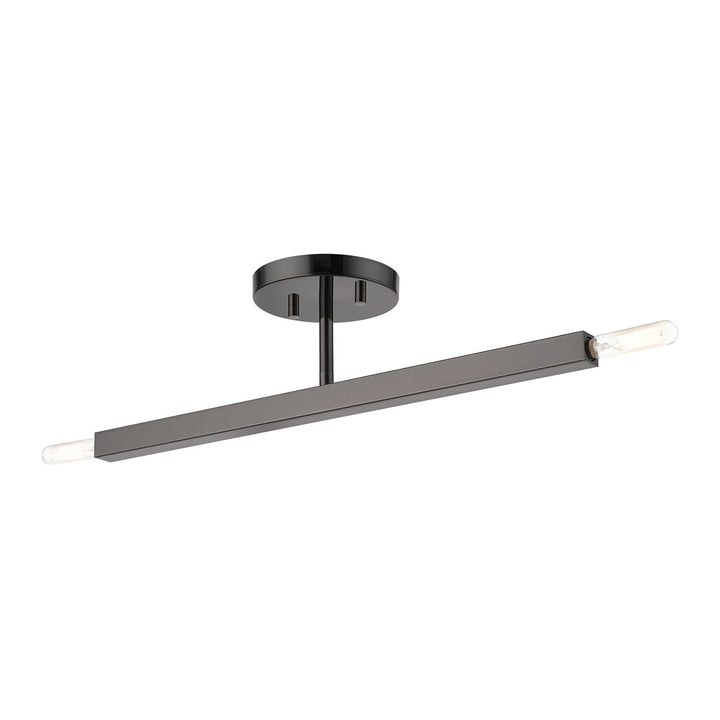 2 Light Black Chrome Semi-Flush
