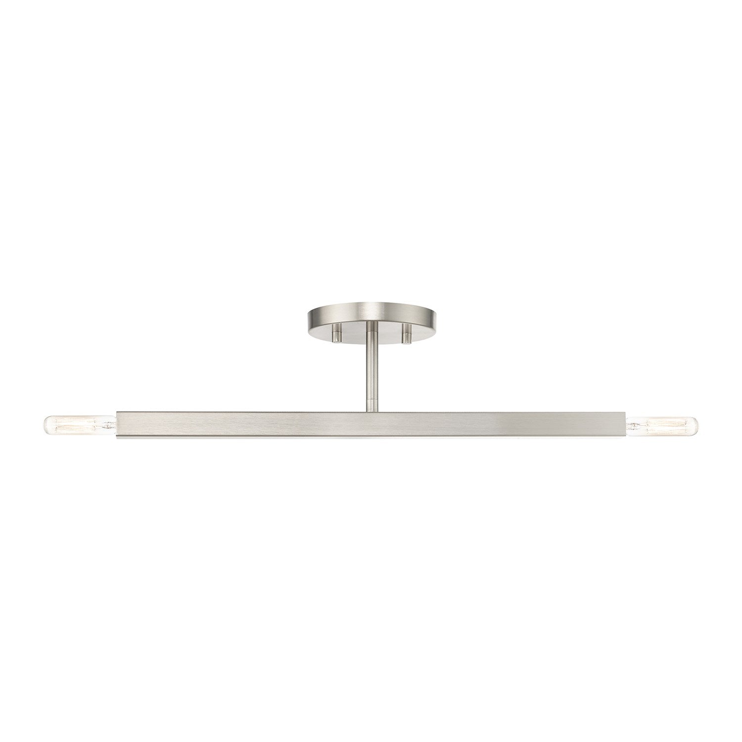 2 Light Brushed Nickel Semi-Flush by Livex Lighting